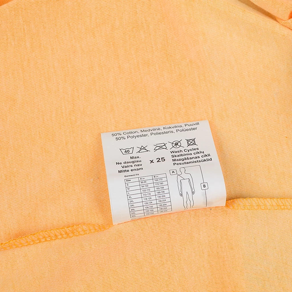 HVMIL_OR, T-SHIRT À MANCHES LONGUES HAUTE VISIBILITÉ PESSO, ORANGE