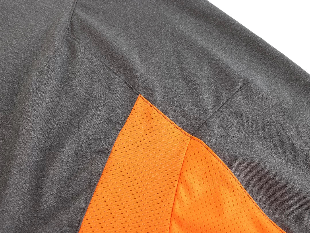 MP205_OR, T-SHIRT PESSO BREEZE, GRIS-ORANGE