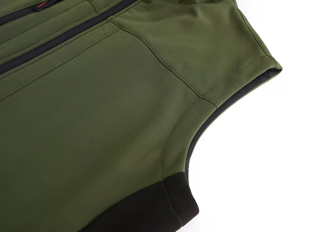 SOFT_OG, GILET SOFTSHELL PESSO, OLIVE