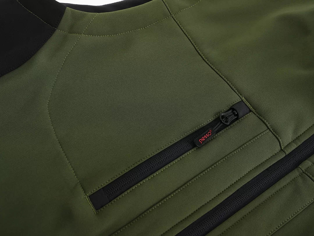 SOFT_OG, GILET SOFTSHELL PESSO, OLIVE