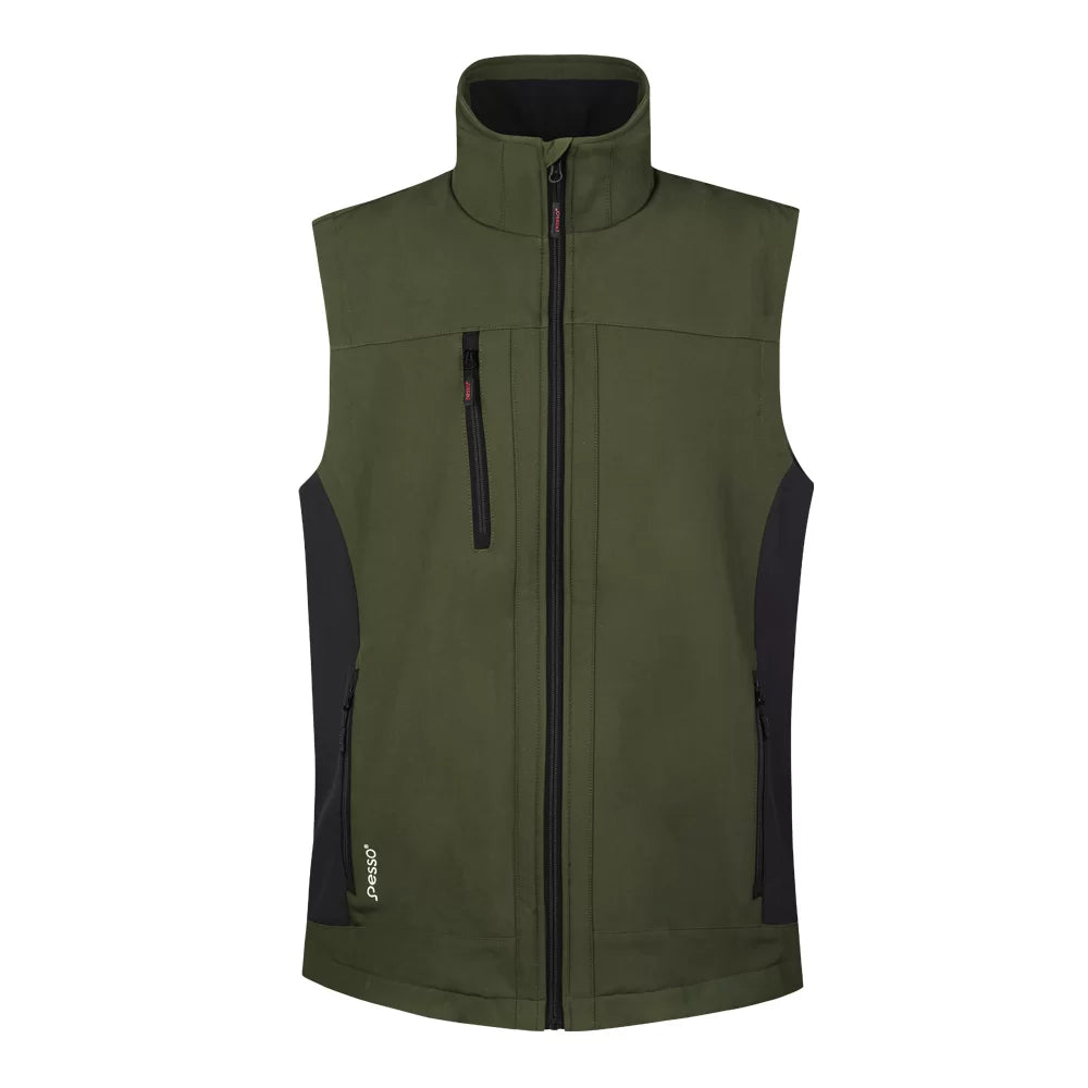 SOFT_OG, GILET SOFTSHELL PESSO, OLIVE