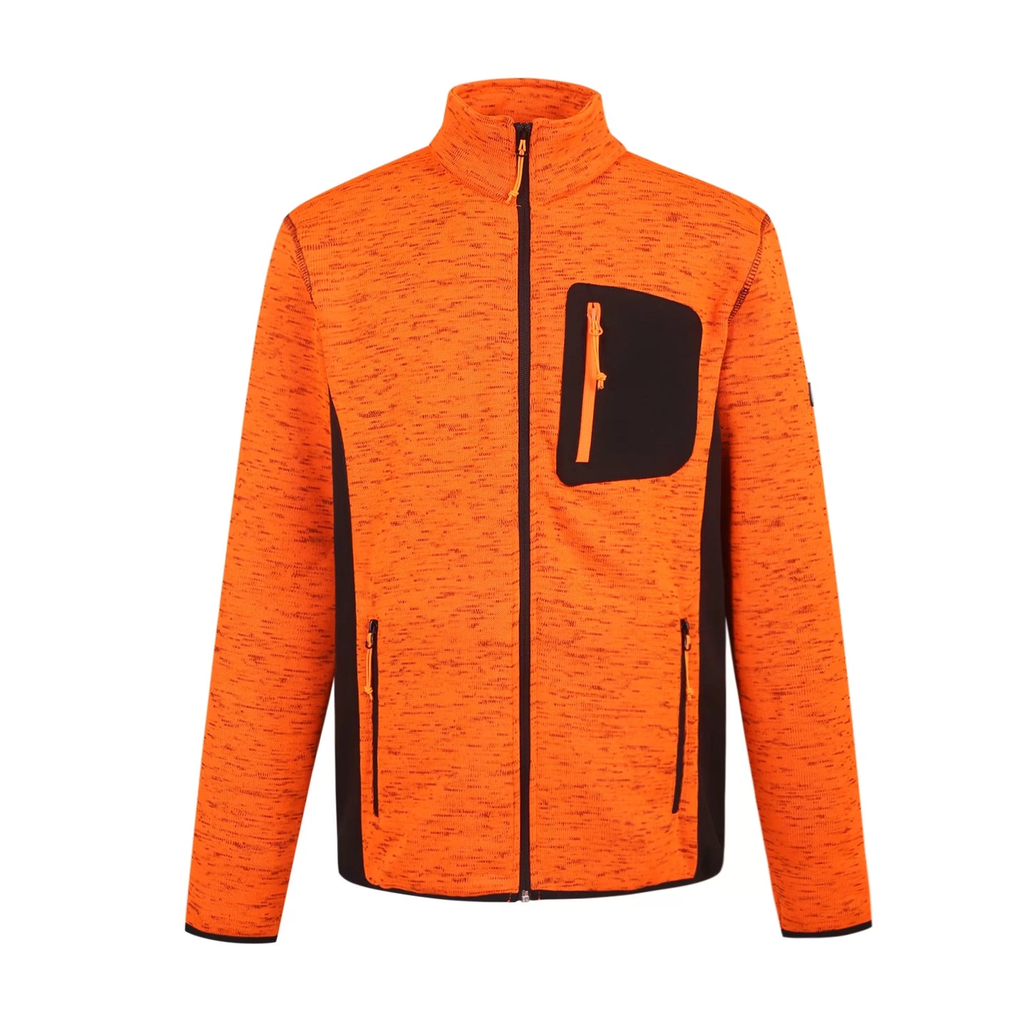 FLORENCE_OR, WARM ZIP THROUGH FLEECE JACKET PESSO FLORENCE, ORANGE