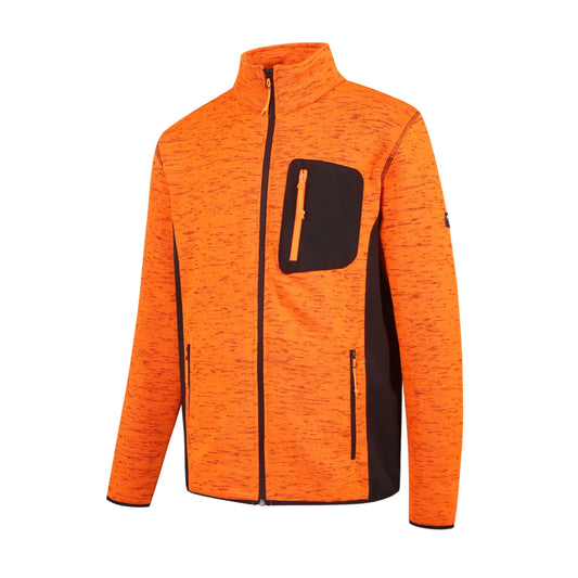 FLORENCE_OR, WARM ZIP THROUGH FLEECE JACKET PESSO FLORENCE, ORANGE