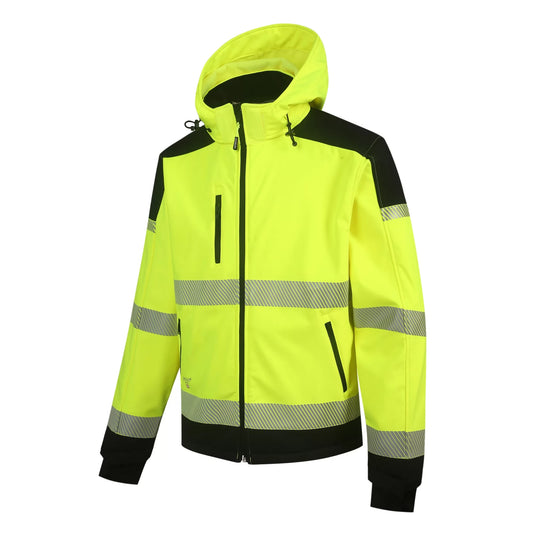 PALERMO_G, HI-VIS SOFTSHELL JACKET PESSO PALERMO, YELLOW