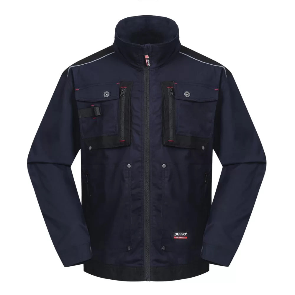 DS215M, VESTE DE TRAVAIL PESSO STRETCH 215, BLEU MARINE