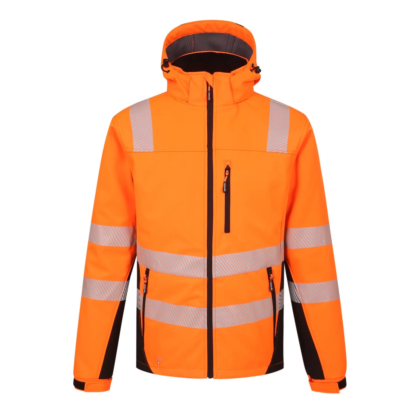 CALGARY_OR, VESTE SOFTSHELL HAUTE VISIBILITÉ PESSO CALGARY, ORANGE