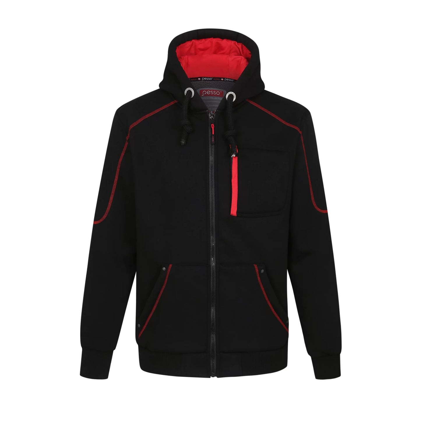 PORTLAND_J, HOODIE PESSO PORTLAND, BLACK