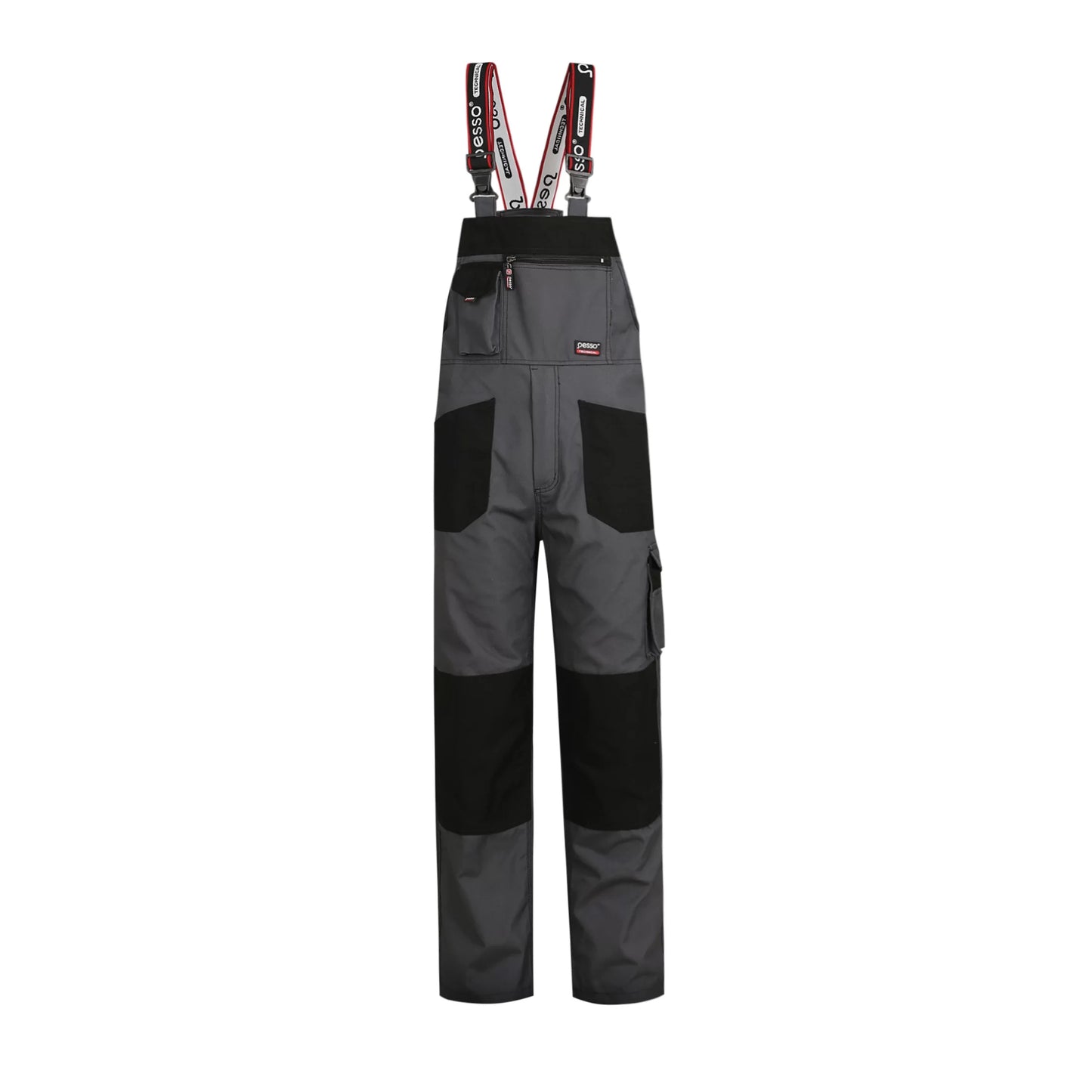 DPCP, WORKWEAR BIBPANTS CANVAS PESSO, GREY