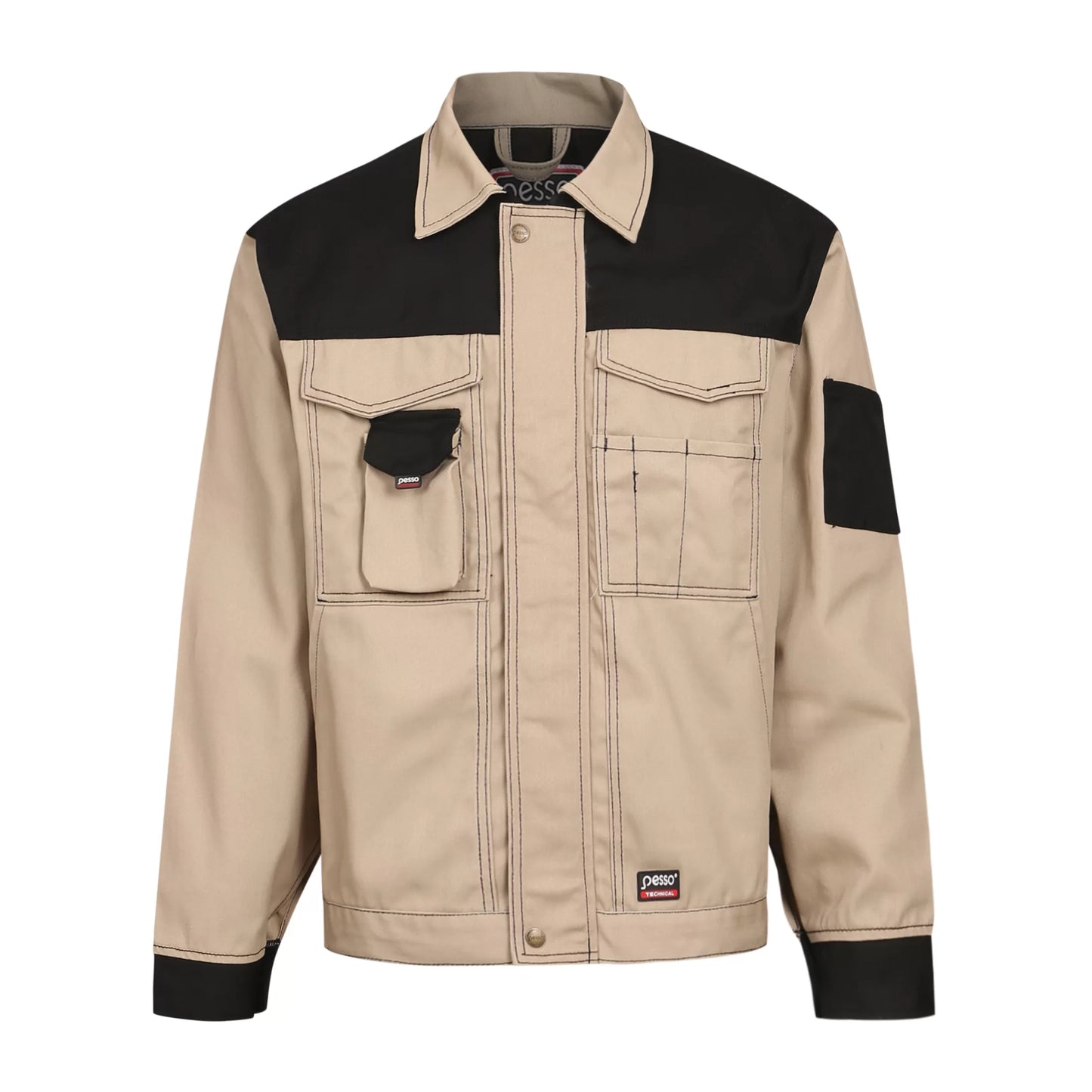 DSBZN, WORKWEAR JACKET PESSO DSBZ, CVC TWILL, BEIGE