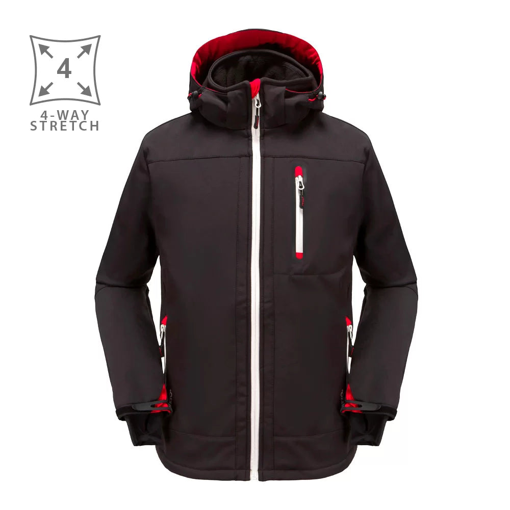 ACROPOLIS, SOFTSHELL JACKET PESSO, BLACK