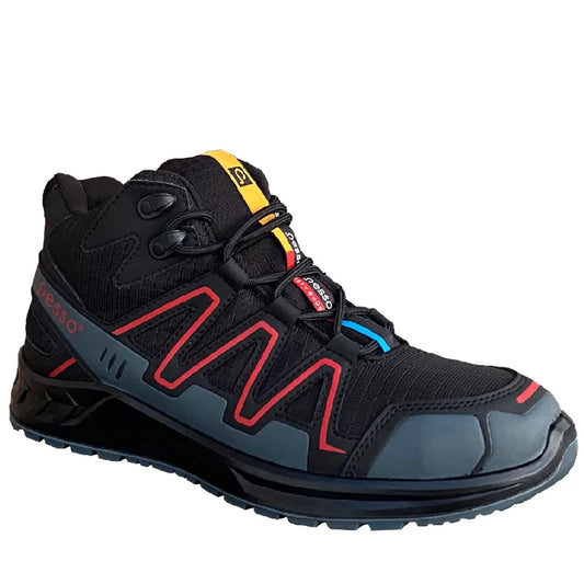 BOULDER_R, SAFETY SHOES PESSO BOULDER S3 SRC, RED