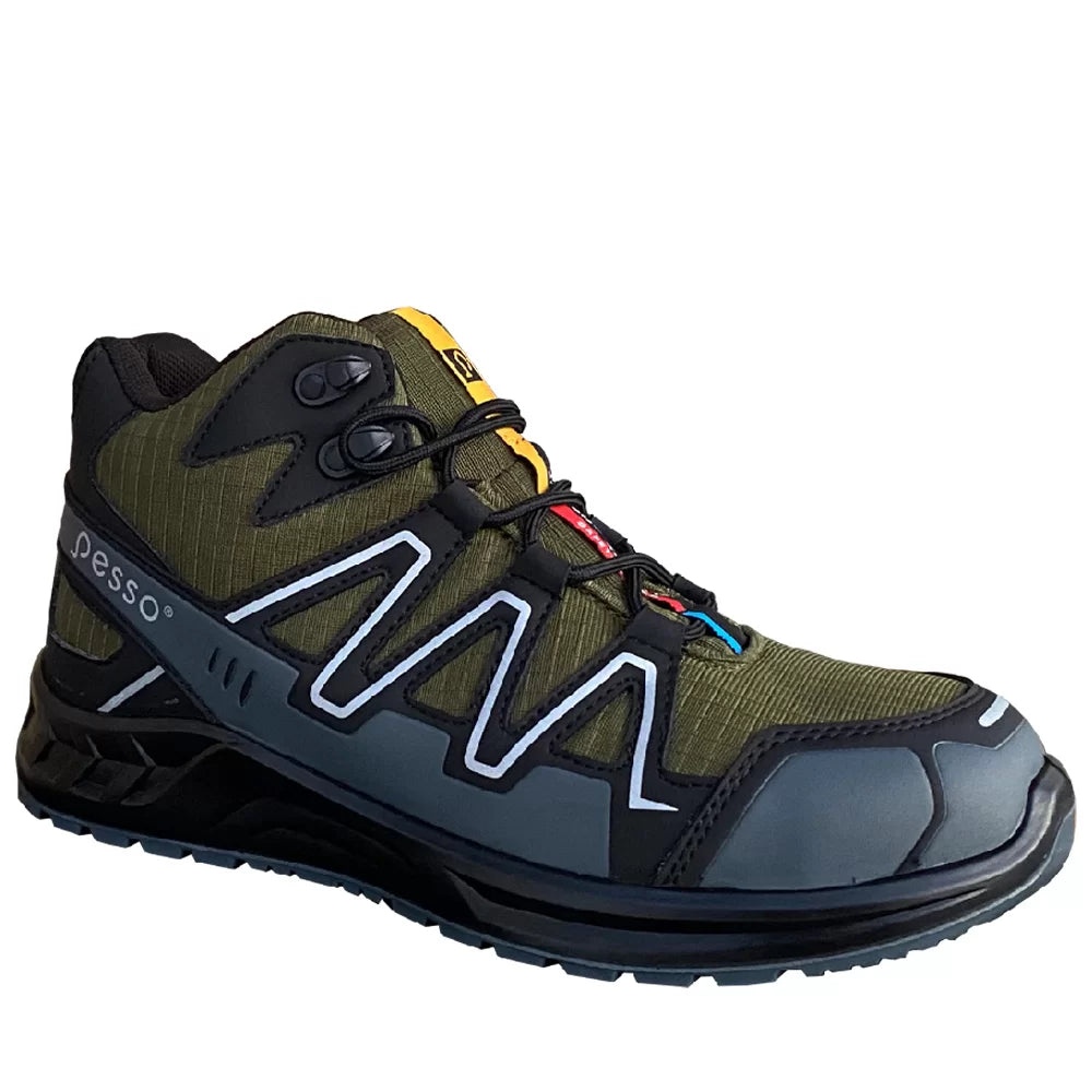 BOULDER_Z, SAFETY SHOES PESSO BOULDER S3 SRC, GREEN