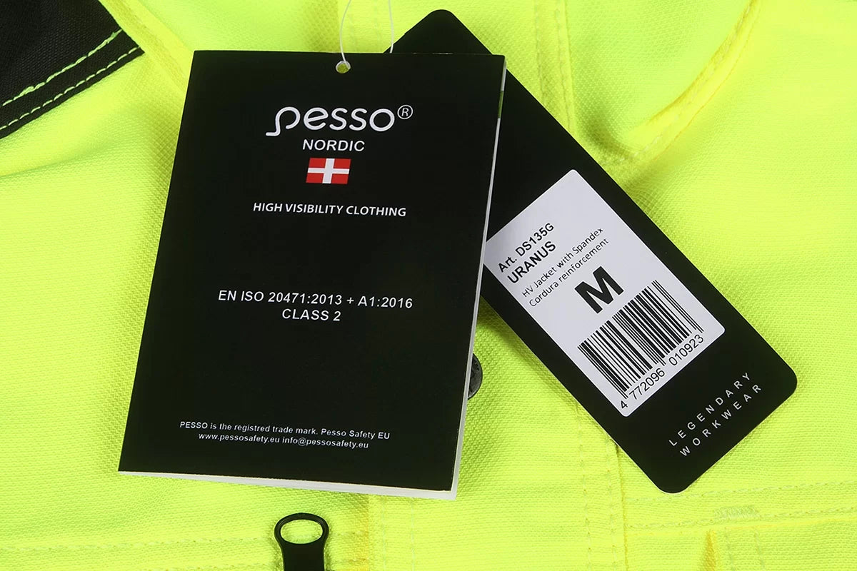 DS135G ,WORKWEAR JACKET PESSO URANUS 135, YELLOW