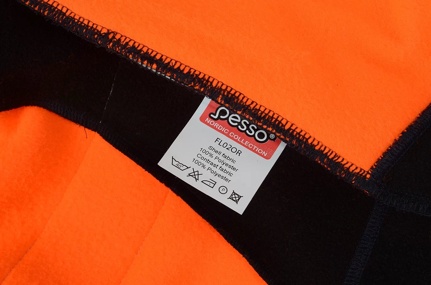 FL02OR, ZIP THROUGH FLEECE SWEATER PESSO, ORANGE