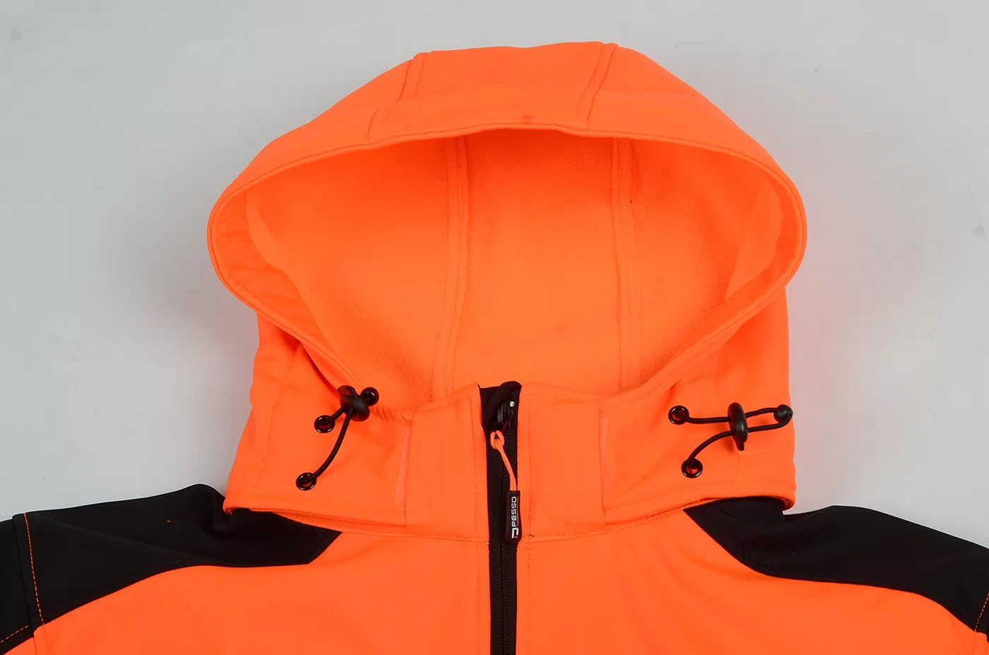 PALMERO_OR, HI-VIS SOFTSHELL JACKET PESSO PALERMO, ORANGE