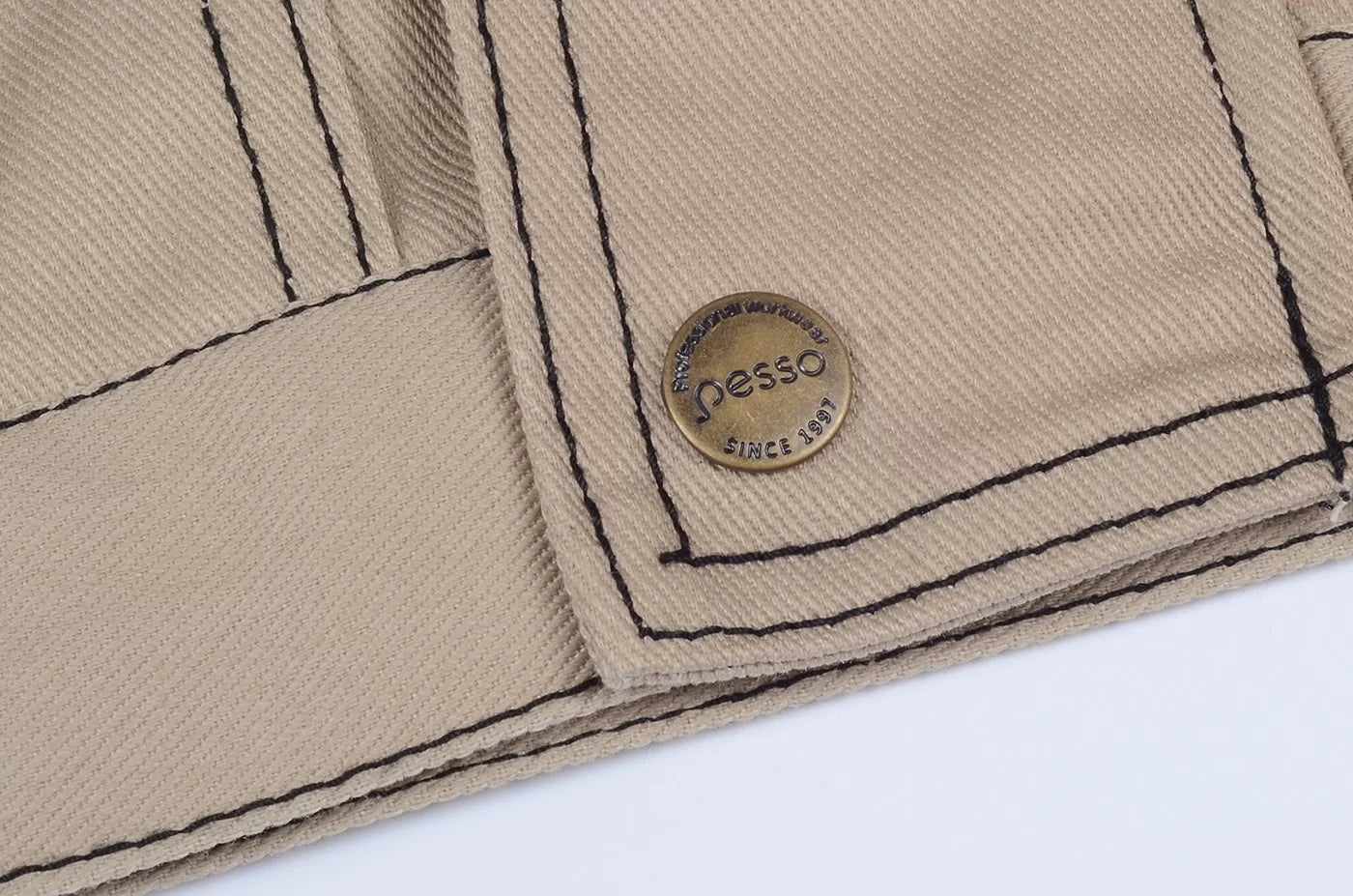 DSBZN, WORKWEAR JACKET PESSO DSBZ, CVC TWILL, BEIGE