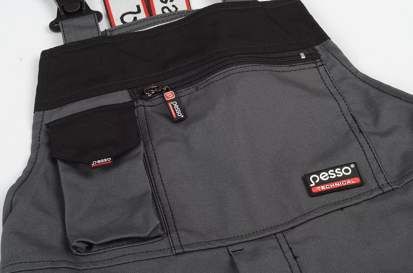 DPCP, WORKWEAR BIBPANTS CANVAS PESSO, GREY