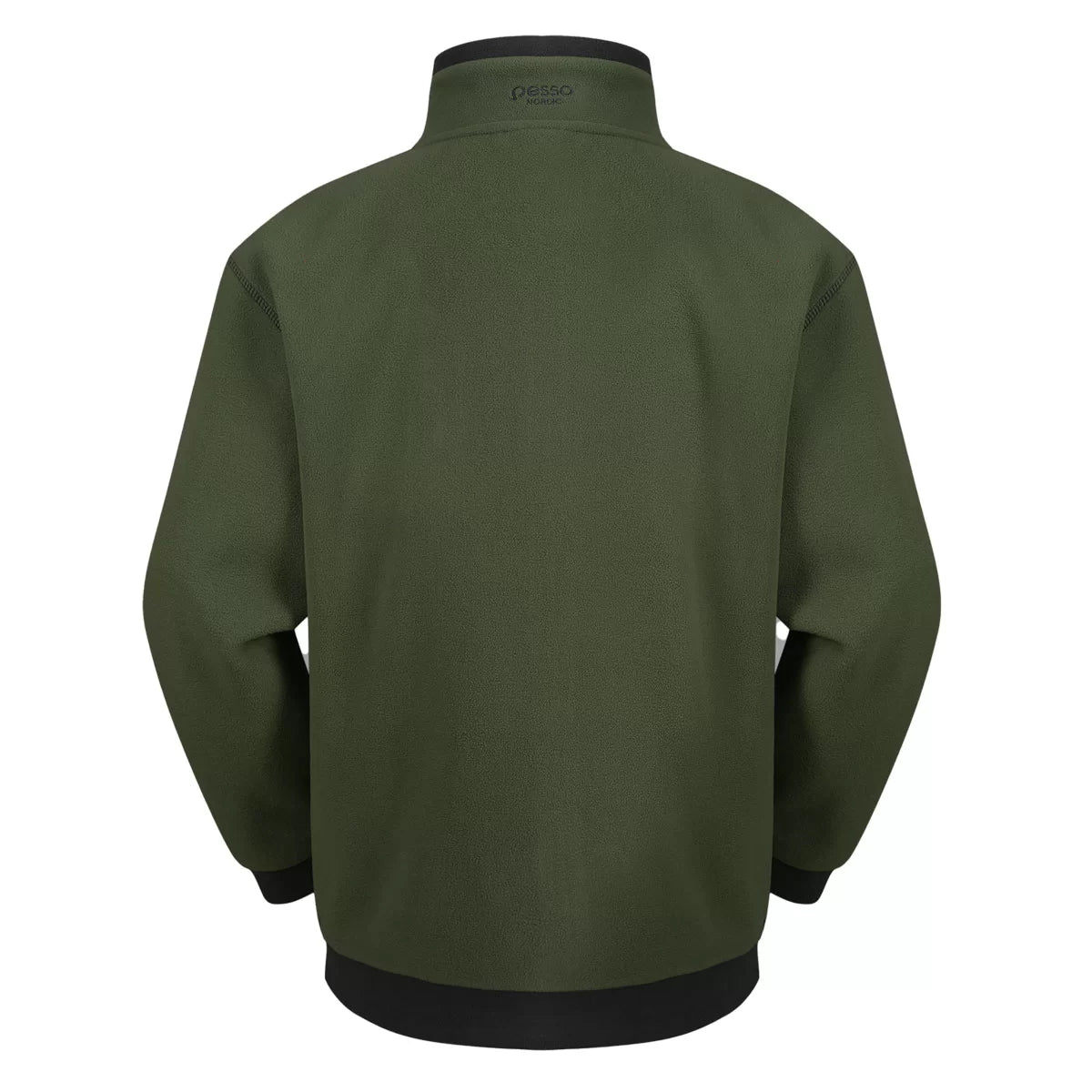 FMCN, ZIP THROUGH FLEECE SWEATER PESSO, OLIVE GREEN