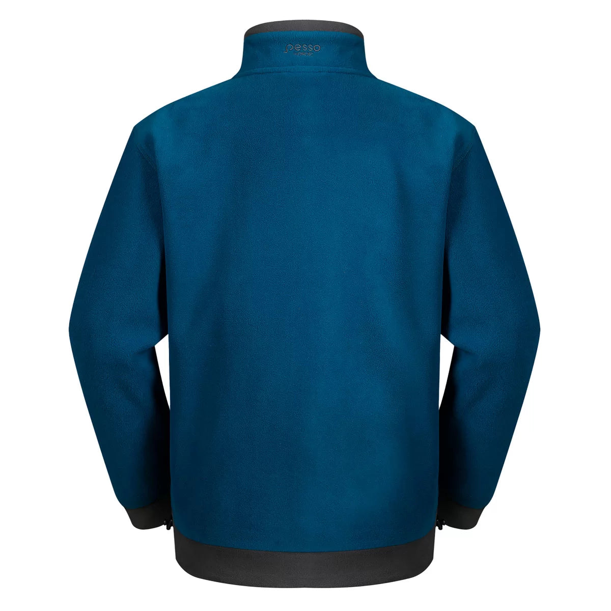 FMMN, PULL POLAIRE À ZIP PESSO, BLEU MARINE