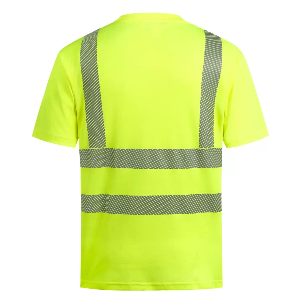 HVMCOT_G, T-SHIRT HAUTE VISIBILITÉ PESSO HVMCOT, JAUNE