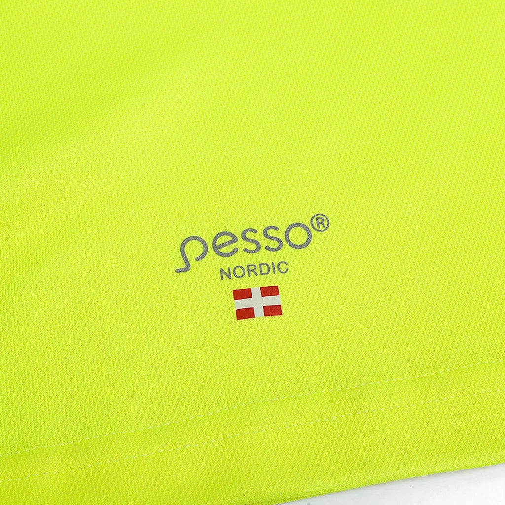 HVMCOT_G, T-SHIRT HAUTE VISIBILITÉ PESSO HVMCOT, JAUNE