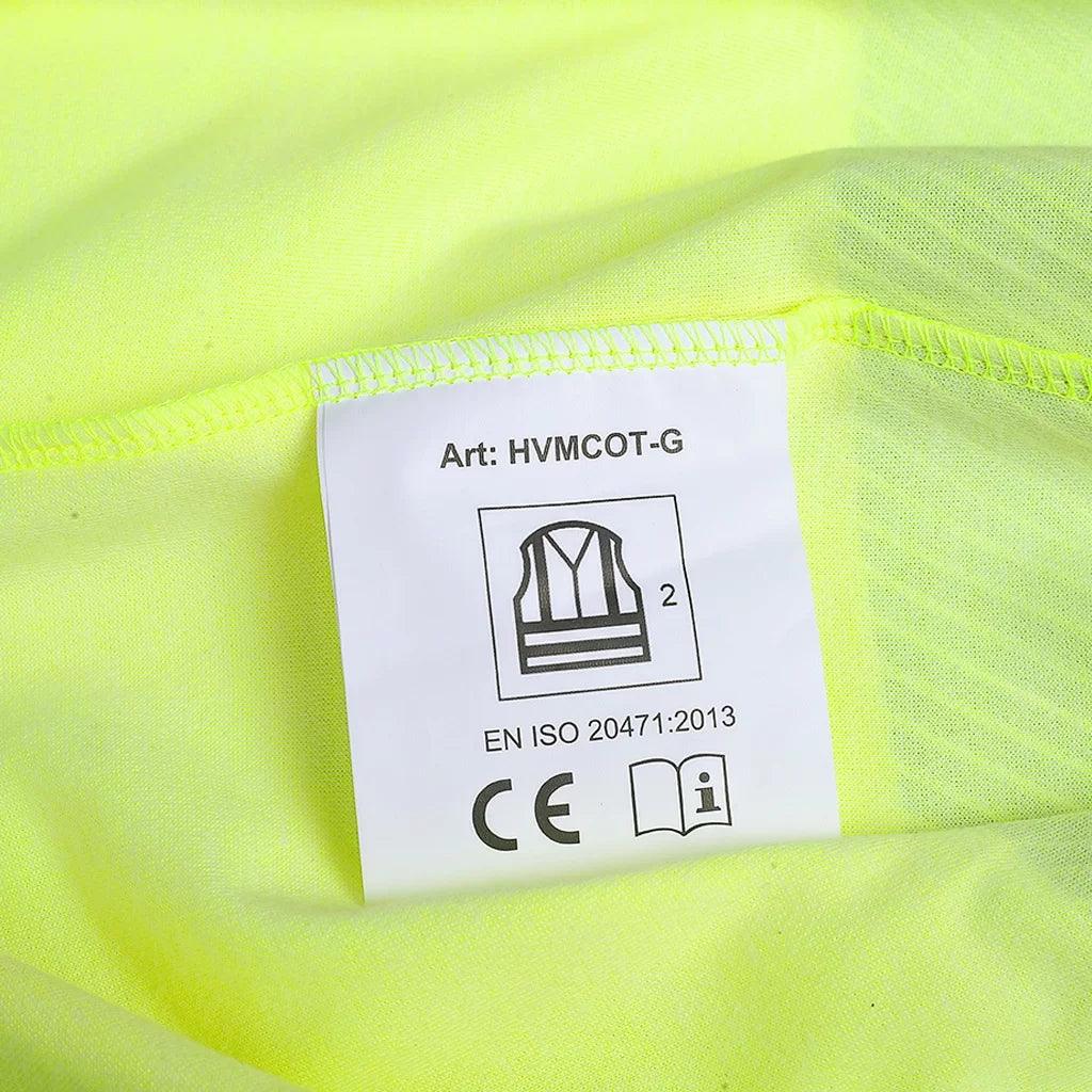 HVMCOT_G, T-SHIRT HAUTE VISIBILITÉ PESSO HVMCOT, JAUNE