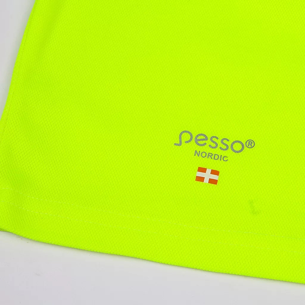 HVMIL_G, HIGH VISIBILITY LONG SLEEVE T-SHIRT PESSO HVMIL, YELLOW