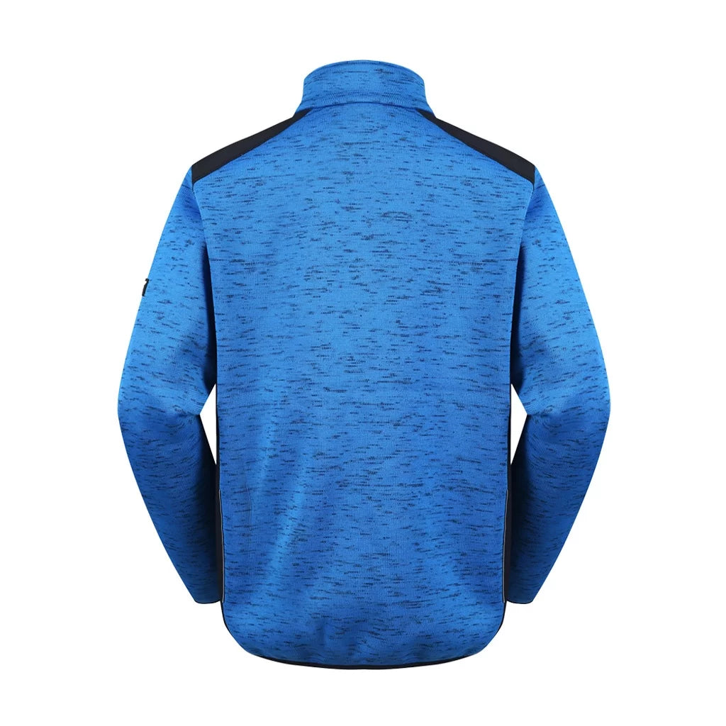 FLORENCE_M, WARM ZIP THROUGH FLEECE JACKET PESSO FLORENCE, BLUE