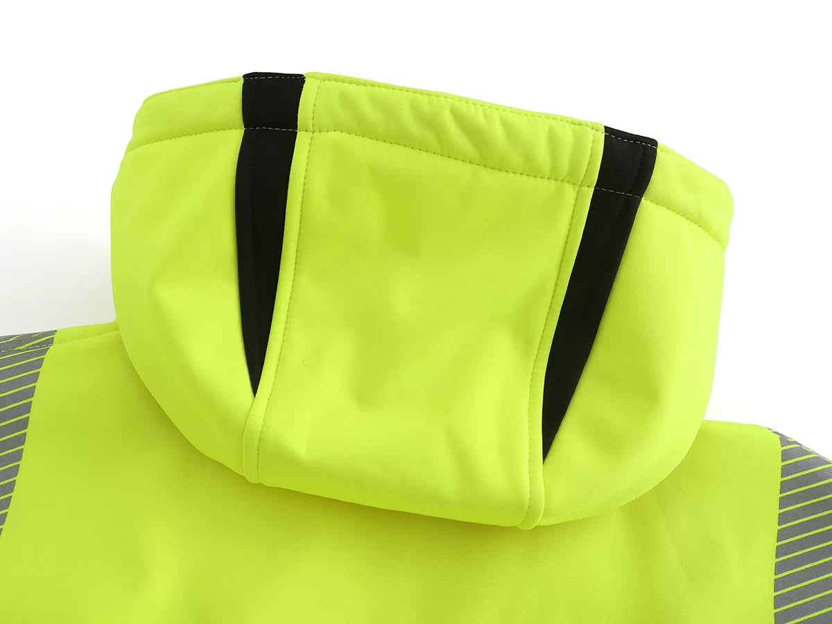 CALGARY_G, SOFTSHELL JACKET PESSO CALGARY HI-VIS, YELLOW