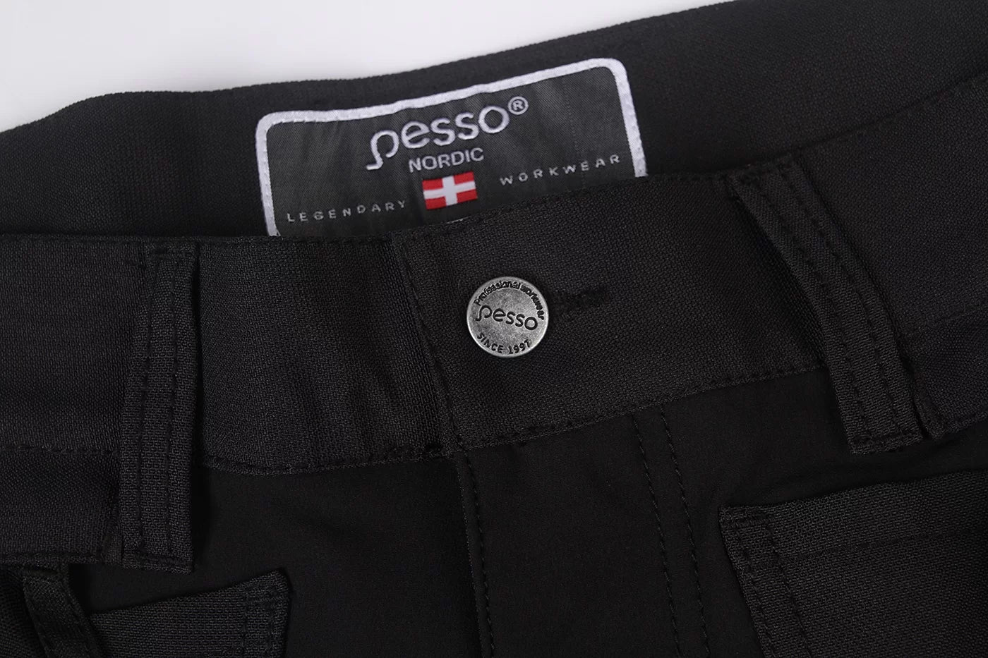 KD125P, WORKWEAR TROUSERS PESSO TITAN FLEXPRO 125, BLACK