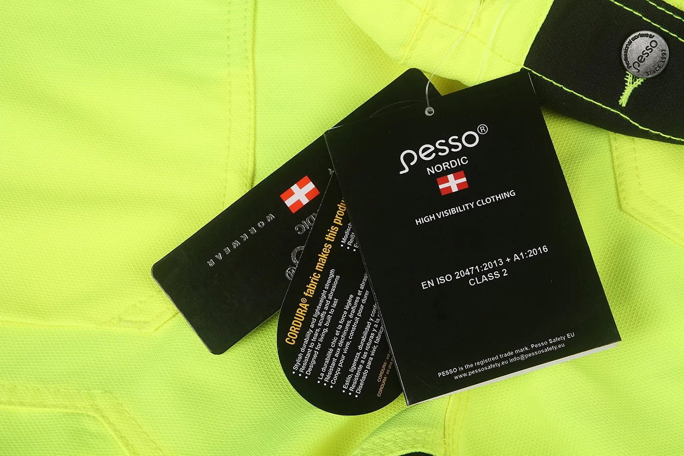 DP135G, WORKWEAR BIBPANTS PESSO URANUS FLEXPRO 135, YELLOW