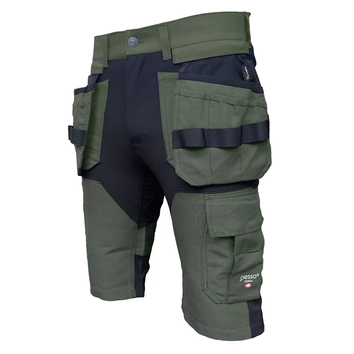 KB125Z, WORKWEAR SHORTS PESSO TITAN FLEXPRO, GREEN