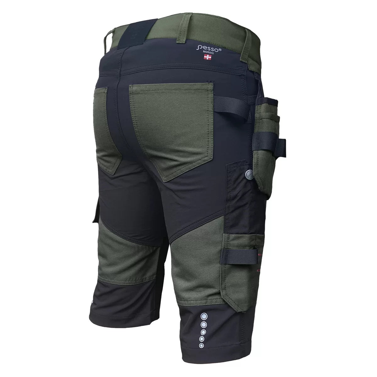 KB125Z, WORKWEAR SHORTS PESSO TITAN FLEXPRO, GREEN