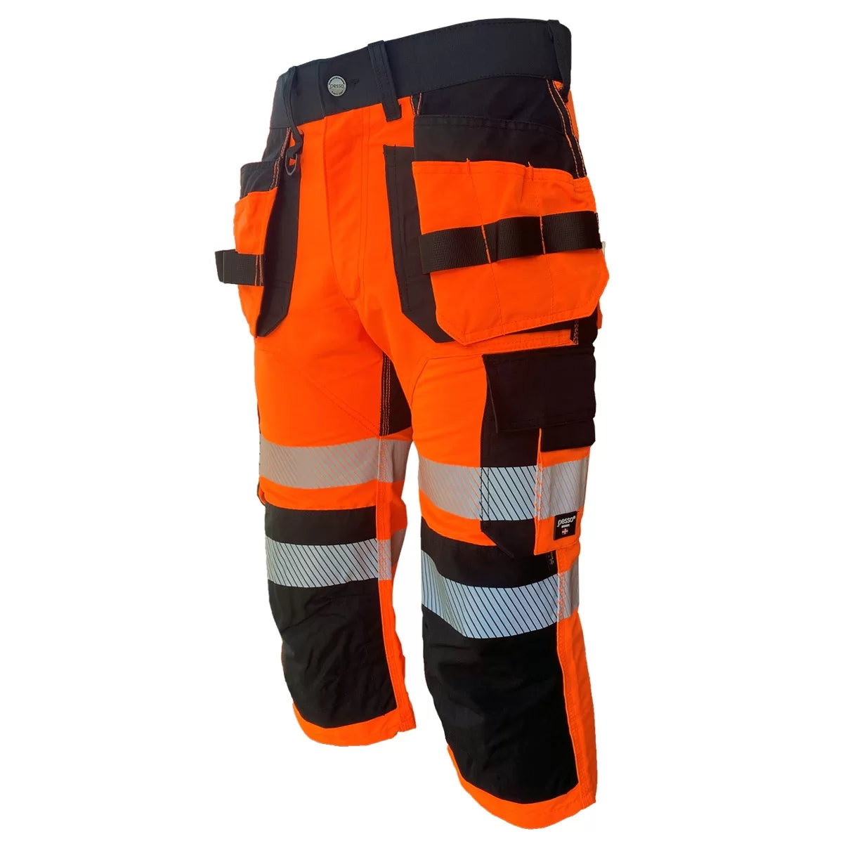 KB135OR, VÊTEMENTS DE TRAVAIL PANTALON COURT 3/4 PESSO URANUS FLEXPRO 135, ORANGE