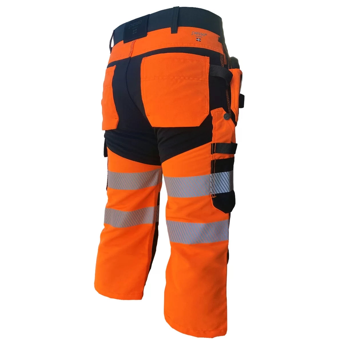 KB135OR, VÊTEMENTS DE TRAVAIL PANTALON COURT 3/4 PESSO URANUS FLEXPRO 135, ORANGE