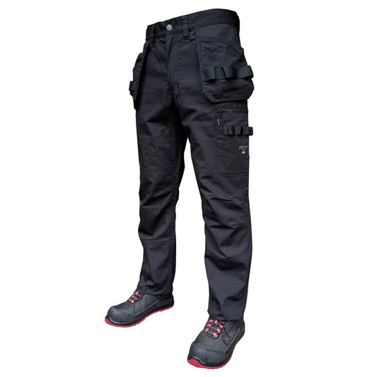 KD115B, WORKWEAR TROUSERS PESSO RIPSTOP PRO BLACK