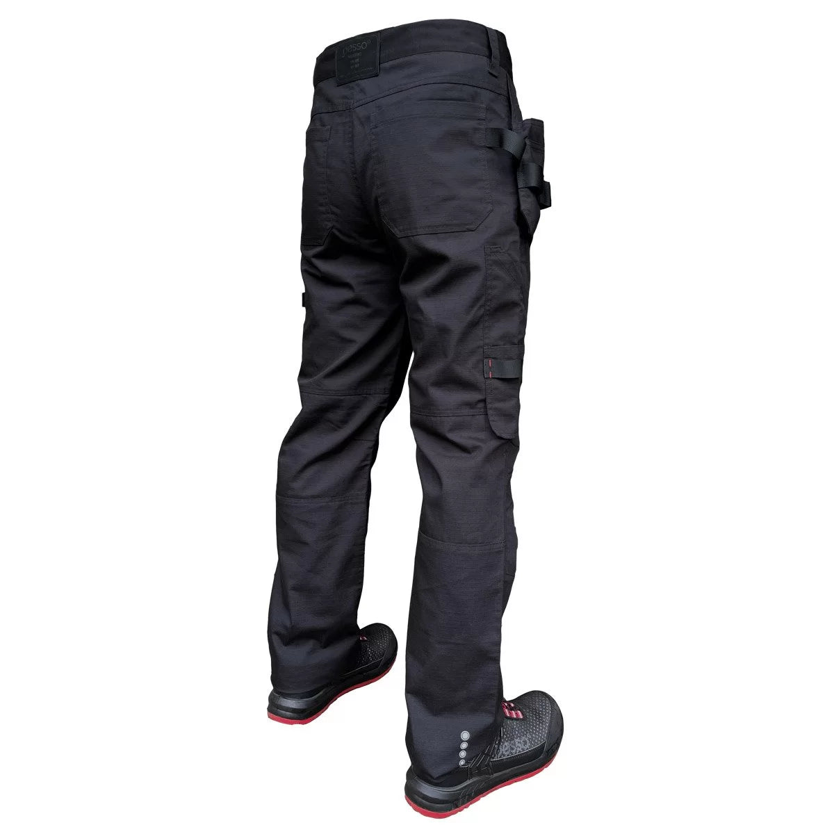 KD115B, WORKWEAR TROUSERS PESSO RIPSTOP PRO BLACK