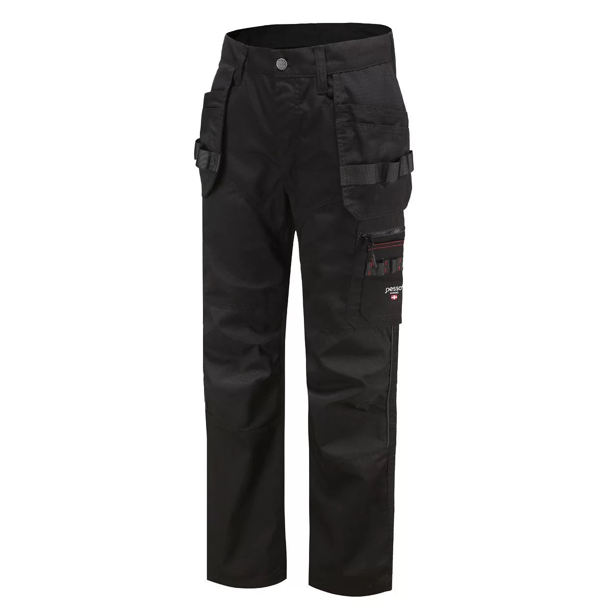 KD115B, WORKWEAR TROUSERS PESSO RIPSTOP PRO BLACK