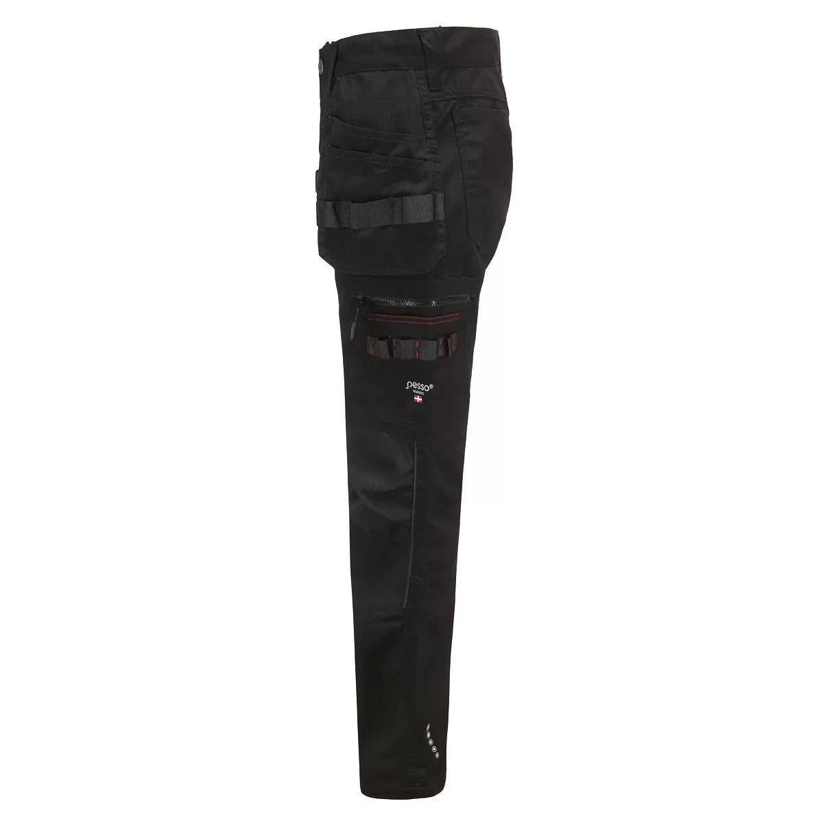 KD115B, WORKWEAR TROUSERS PESSO RIPSTOP PRO BLACK