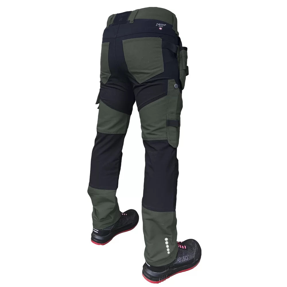 KD125Z, WORKWEAR TROUSERS PESSO TITAN FLEXPRO, GREEN