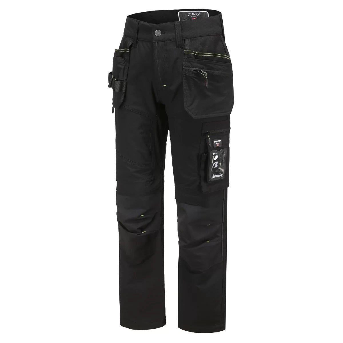 KD165B, WORKWEAR TROUSERS PESSO TAURUS STRETCH 165B, BLACK