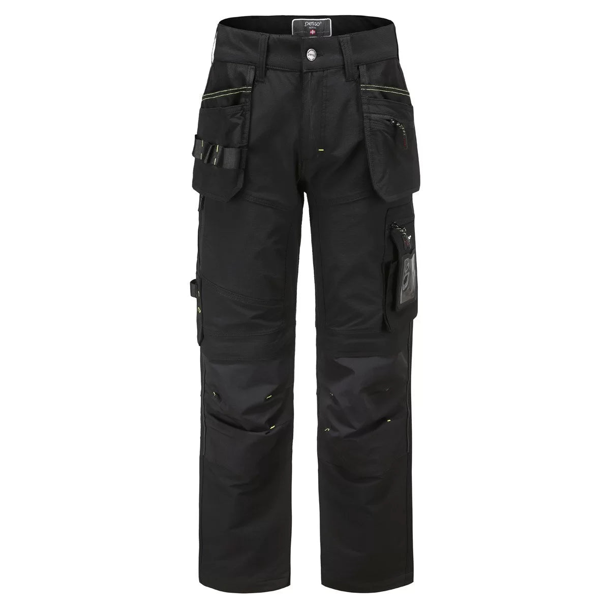 KD165B, WORKWEAR TROUSERS PESSO TAURUS STRETCH 165B, BLACK