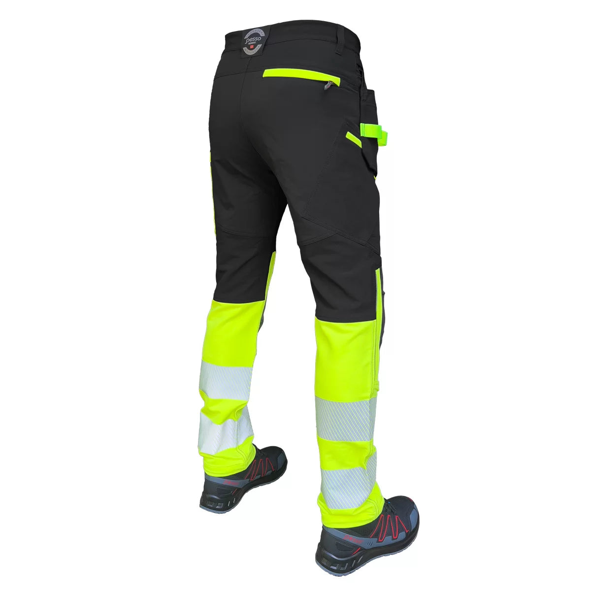 KD175_HVG, WORKWEAR TROUSERS PESSO JUPITER FLEX FIT KD175_HVG, YELLOW