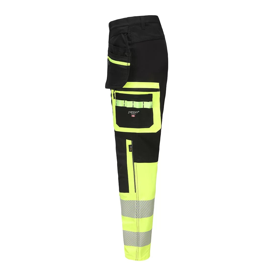 KD175_HVG, WORKWEAR TROUSERS PESSO JUPITER FLEX FIT KD175_HVG, YELLOW