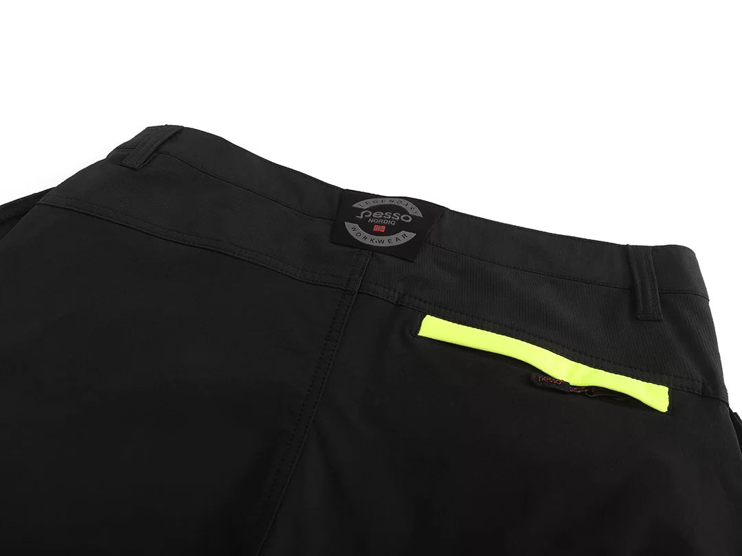 KD175_HVG, WORKWEAR TROUSERS PESSO JUPITER FLEX FIT KD175_HVG, YELLOW