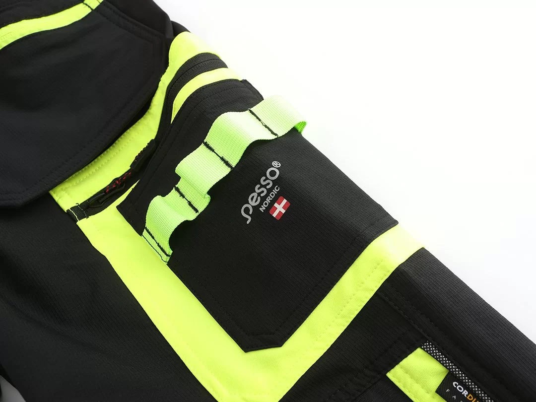 KD175_HVG, WORKWEAR TROUSERS PESSO JUPITER FLEX FIT KD175_HVG, YELLOW