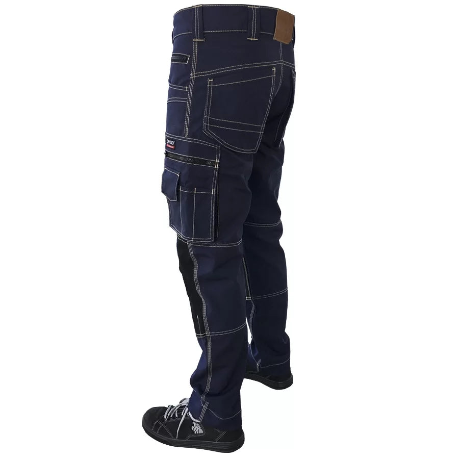 KDCM, WORKWEAR TROUSERS CANVAS PESSO, NAVY