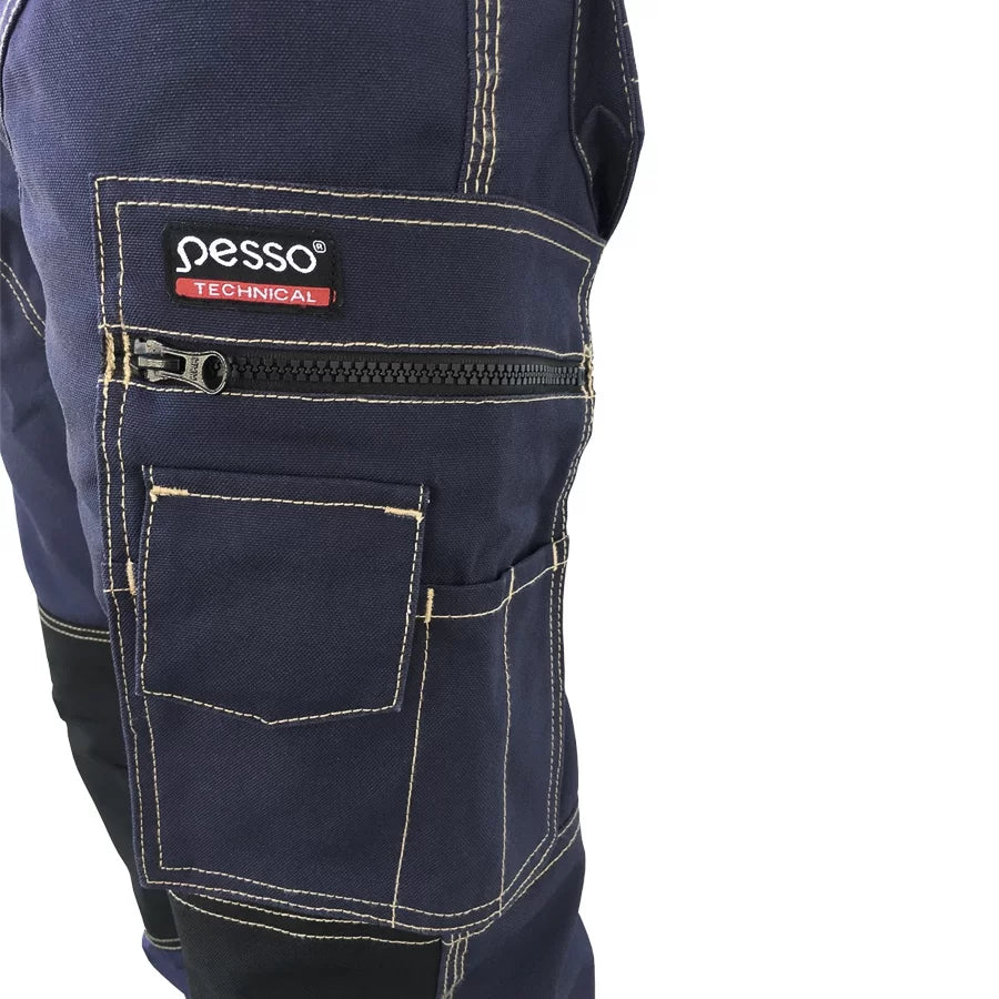 KDCM, WORKWEAR TROUSERS CANVAS PESSO, NAVY