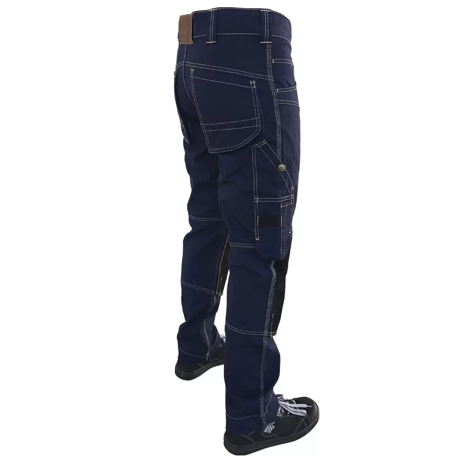 KDCM, WORKWEAR TROUSERS CANVAS PESSO, NAVY