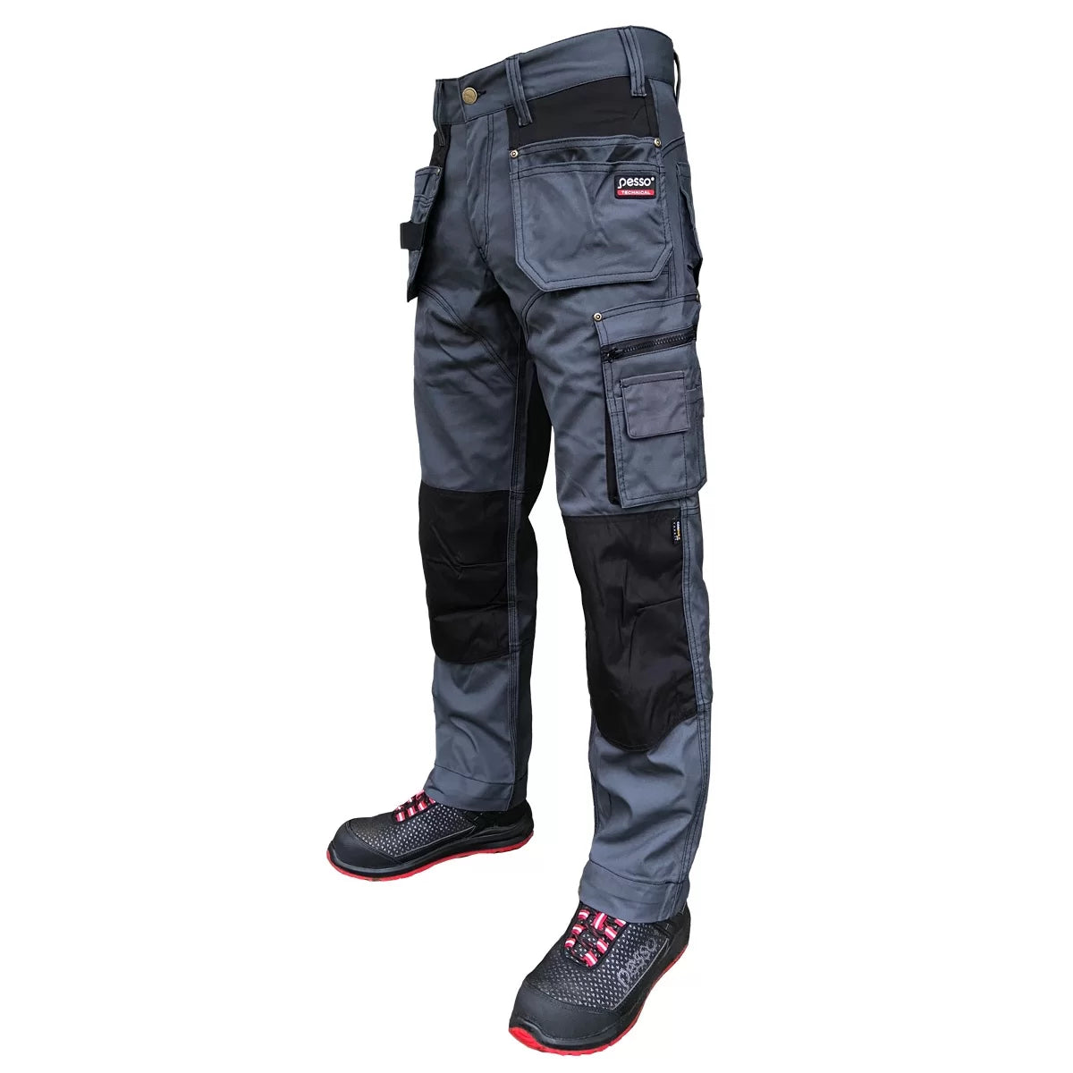 KDP110P, WORKWEAR TROUSERS CANVAS PESSO, GREY